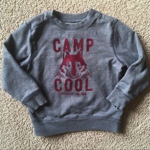 4/$20 Old Navy gray fox sweatshirt 5T